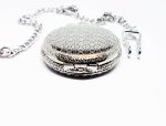 Minimalist Silver-tone Vintage Pocket Watch | Elegant Vest Watch - Image 3