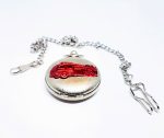 Red Truck Silver Pocket Watch | Vintage Pocket Watch Gift for Firemen - Image 2