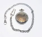 Bohemian Silver-tone Vintage Pocket Watch with Intricate Details - Image 4