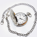 Bohemian Silver-tone Vintage Pocket Watch with Intricate Details