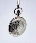 Bohemian Silver-tone Vintage Pocket Watch with Intricate Details - Image 6