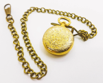 Gold-tone Kerfran Pocket Watch | Little Vintage Victorian-style Pocket Watch - Image 2