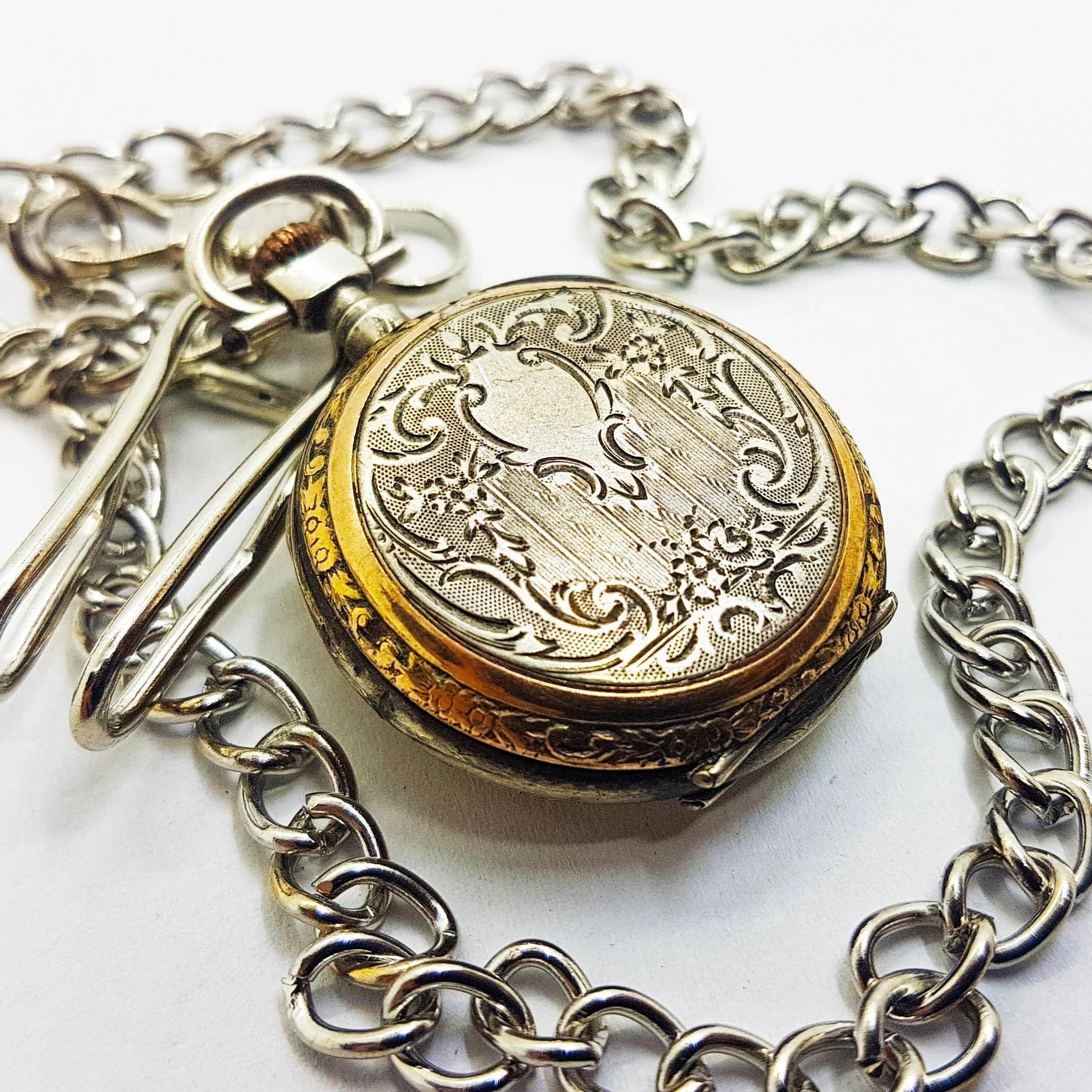 20180502_173737.jpg Vintage Mechanical Victorian Pocket Watch | French Art Deco Pocket Watch - Image 1