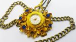Maty Gold Floral Pocket Watch | Vintage Medallion Watch - Image 2