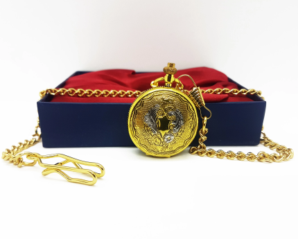 Tiny Vintage Gold-tone Pocket Watch | Groomsman Gift Idea