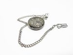 Aviator Style Silver Pocket Watch Vintage | Can Be Engraved Upon Request - Image 5