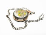 Stunning Rose Gold and Silver Pocket Watch Vintage | Can Be Engraved Upon Request - Image 4