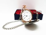 Stunning Rose Gold and Silver Pocket Watch Vintage | Can Be Engraved Upon Request - Image 3