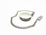 Fugit Tempus Silver Pocket Watch Vintage | Elegant Vest Watch for Him - Image 3