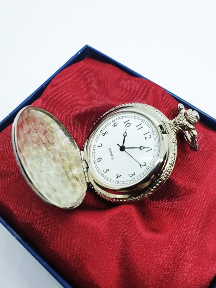 Elegant Silver-Tone Pocket Watch | Can Be Engraved Upon Request