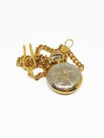 Vintage Cincaset Pocket Watch | Gold-tone Tiny Medallion Watch - Image 5