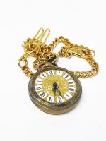 Vintage Endura Swiss Pocket Watch | Gold-tone Vintage Pendant - Image 3