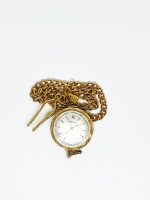Vantage by Hamilton Shockresistant Pocket Watch  | Gold-tone Vintage Pendant - Image 5