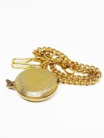 Vantage by Hamilton Shockresistant Pocket Watch  | Gold-tone Vintage Pendant - Image 9