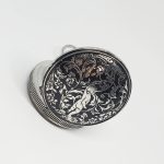 Silver-tone Baby Angel Pocket Watch | Silver & Black Vest Watch - Image 8