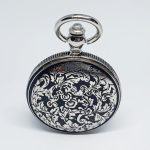 Silver-tone Baby Angel Pocket Watch | Silver & Black Vest Watch - Image 7