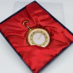 Gold-tone Mandala Pocket Watch | Gentlemen's Railroad Vest Watch - Image 5