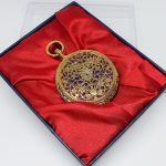 Gold-tone Mandala Pocket Watch | Gentlemen's Railroad Vest Watch - Image 8