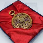 Gold-tone Mandala Pocket Watch | Gentlemen's Railroad Vest Watch