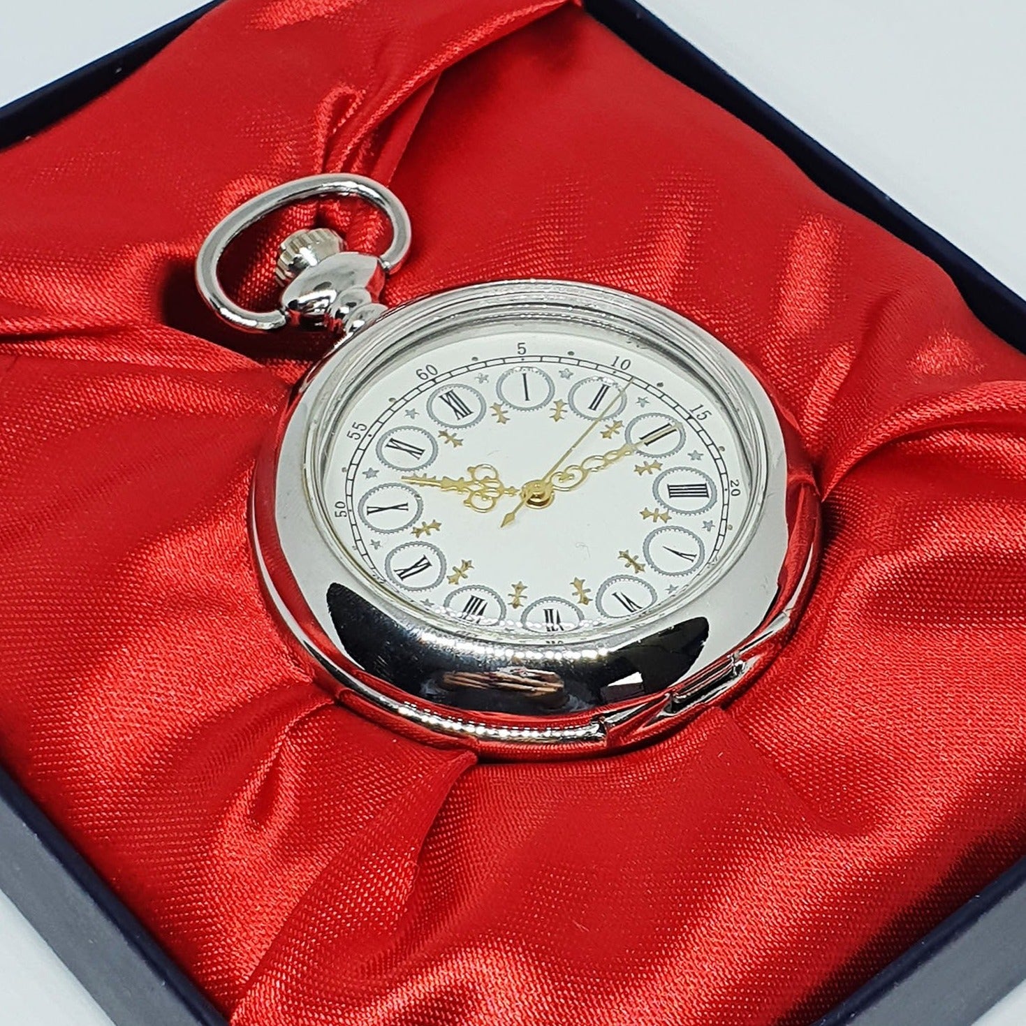 20200209_171142.jpg Vintage-Style Silver-tone Pocket Watch | Engraved Pocket Watch - Image 1