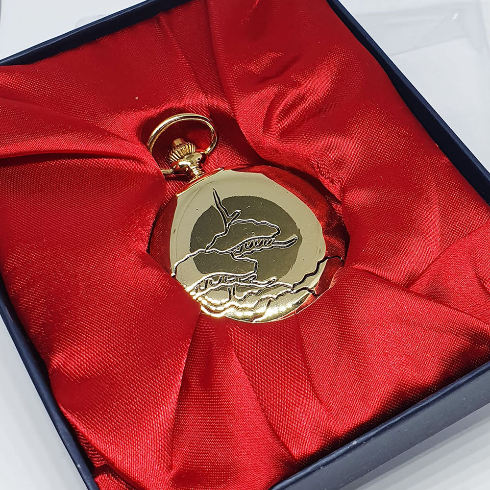 20200209_171431.jpg Minimalist Gold-tone Pocket Watch | Elegant Pocket Gift Watch - Image 1