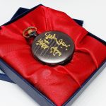 Black Dial Pocket Watch with Gold-tone Details | Antique-style Watches