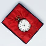 Rose-gold Pocket Watch with Gothic Floral Print | Railroad Watch - Image 10