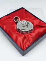 Minimalist Silver-tone Pocket Watch | Best Man Pocket Gift Watch - Image 2