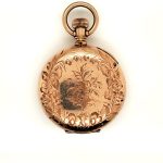 Antique 14Kt Yellow Gold Diamond And Ruby Hunters Case Pocket Watch - Image 2