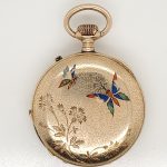 Antique 14Kt Yellow GoldM.F. Mathey Demi Case Pocket Watch - Image 2