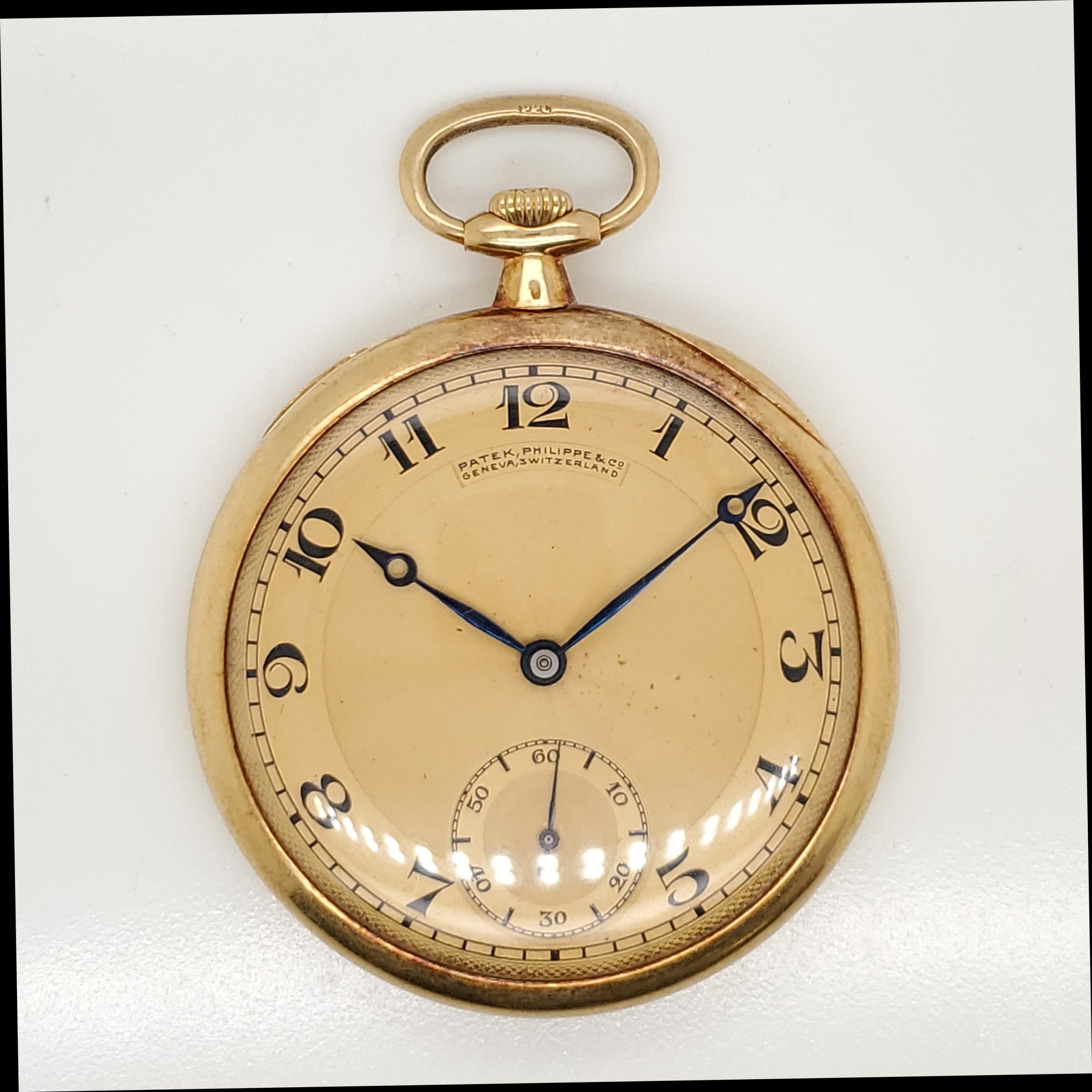 506-00625.jpg Antique 1920-1925 Patek Philippe Open Faced Pocket Watch - Image 1