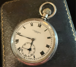 J W BENSON SILVER POCKET WATCH - Image 2