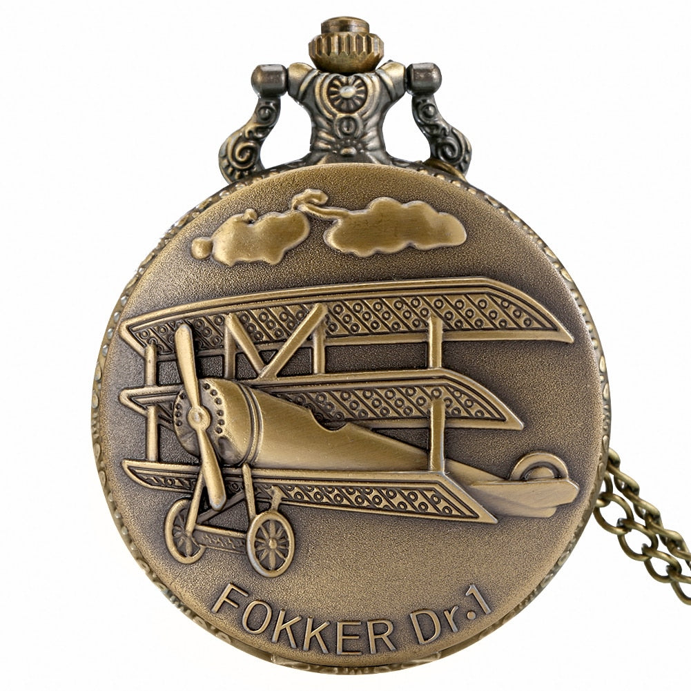 Antique-Pocket-Watch-Fokker-Dr1.jpg Antique Pocket Watch Fokker Dr1 - Image 1