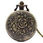 Antique Pocket Watch Retro Floraison