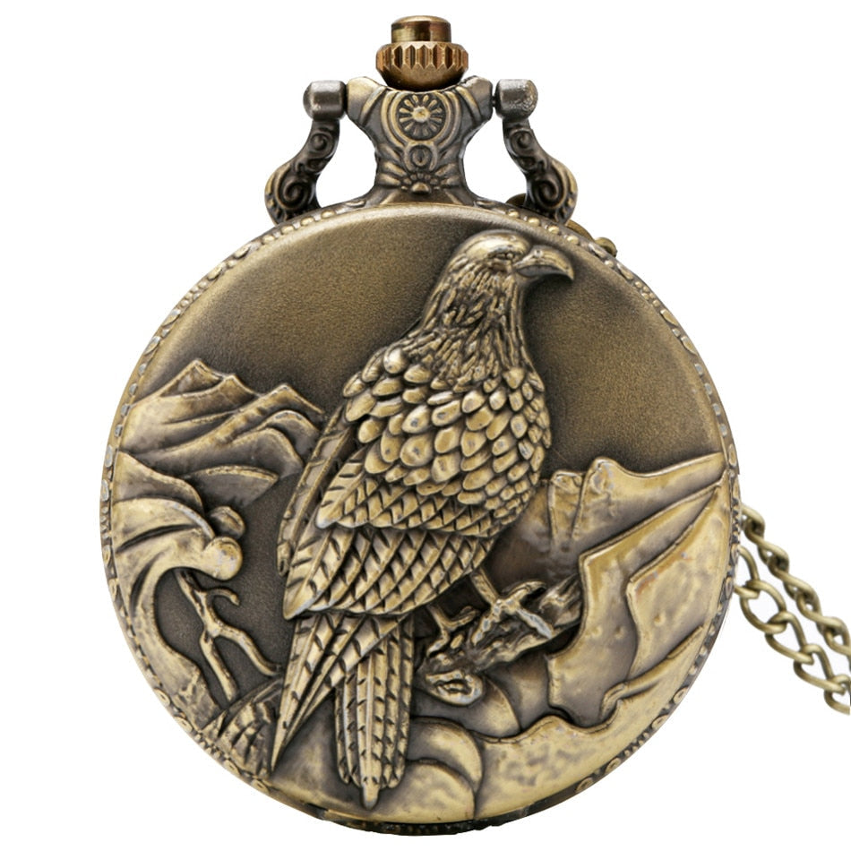 Bald-Eagle-Pocket-Watch.jpg Bald Eagle Pocket Watch - Image 1