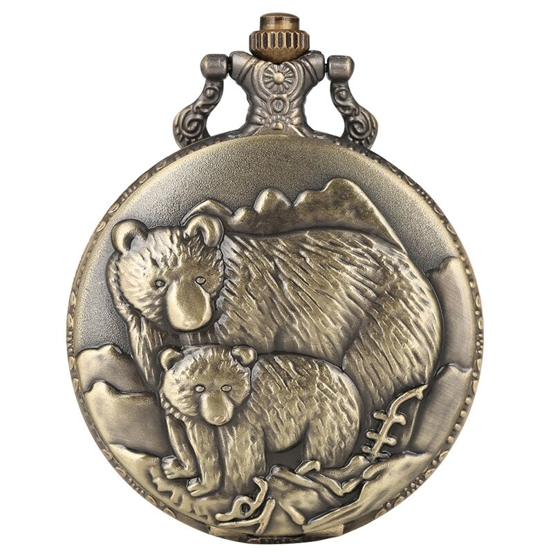 Bear-Pocket-Watch.jpg Bear Pocket Watch - Image 1
