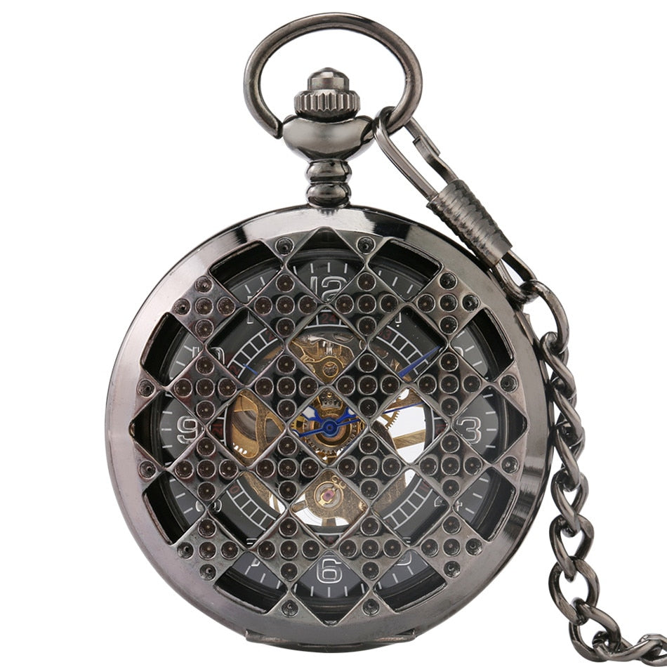 Black-Damier-Pocket-Watch.jpg Black Damier Pocket Watch - Image 1