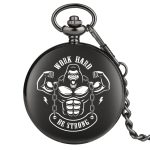 Black Pocket Watch Be Strong