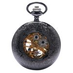 Black Steampunk Mechanical Pocket Watch - Image 2