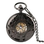 Black Steampunk Pocket Watch