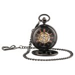 Black Steampunk Pocket Watch - Image 3