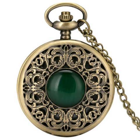 Emerald-Pocket-Watch.jpg Emerald Pocket Watch - Image 1