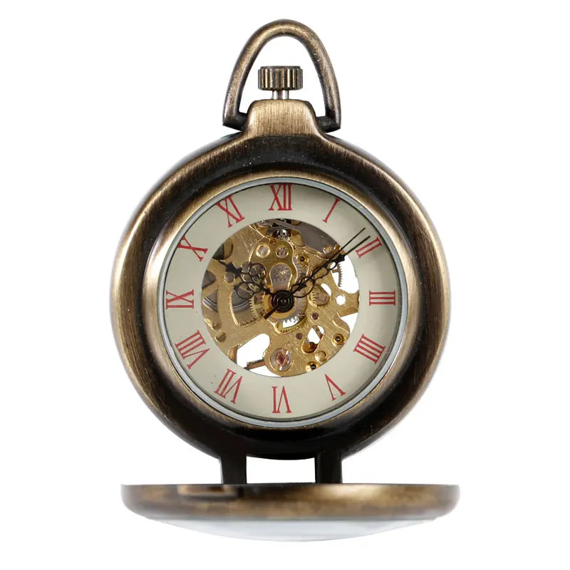 HTB1M7q8NpXXXXX9XXXXq6xXFXXXJ.jpg Vintage Open Face Mechanical Pocket Watch - Image 1