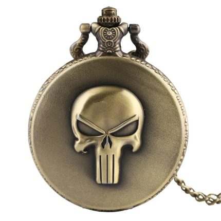 Punisher Skull Pocket Watch