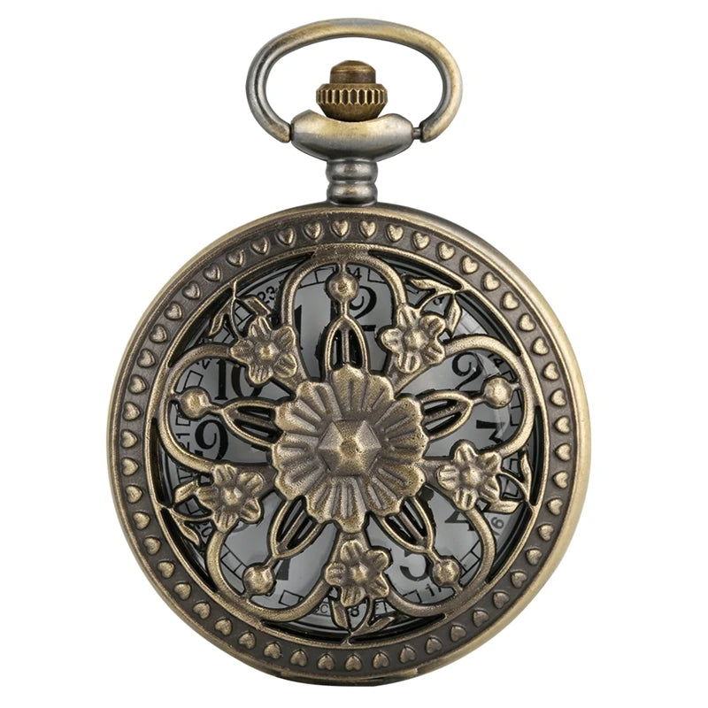HTB1n21nX7L0gK0jSZFtq6xQCXXaH.jpg Women's Flower Pocket Watch - Image 1
