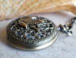 Frog pocket watch men's pocket watch, front case is mounted with bronze frog - Image 2
