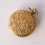 Vintage Anker Medallion Watch | Gold-tone Pocket Watch for Her - Image 6