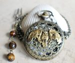 Barn Owl Battery Operated Pocket Watch - Image 3