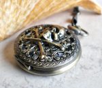 Skull and Crossbones Mechanical Pocket Watch - Image 2