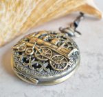 Train Mechanical Pocket Watch - Image 2
